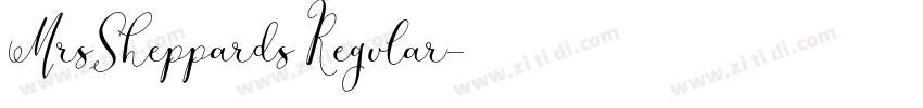 MrsSheppards Regular字体转换
